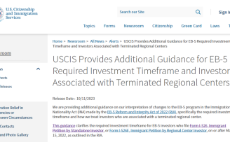 美国移民局更新2年最低投资期定义！为您解读细则